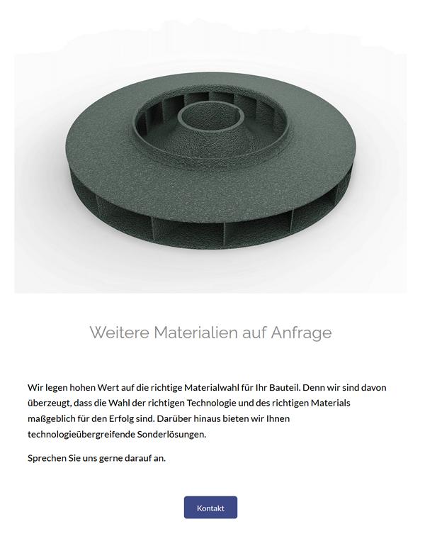 3D Materialien Kunststoffdruck für  Bad Wörishofen