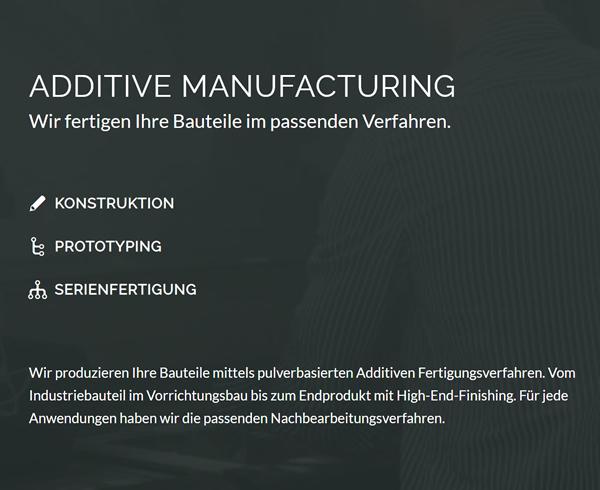 Additive Manufacturing & Fertigung  für  Deckenpfronn