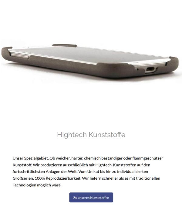 Hightech Kunststoffe für  Wolfsburg