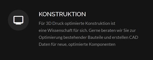 Konstruktion 3D Druck im Raum  Gefrees