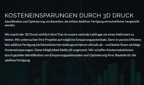 Kosteneinsparung 3D Druck für  Gefrees