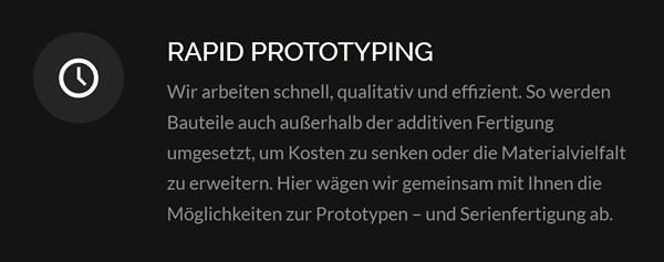 Rapid Protoyping für  Gefrees